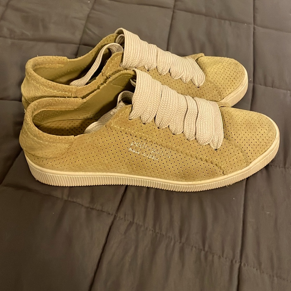Pedro Garcia Olive Suede Sneakers